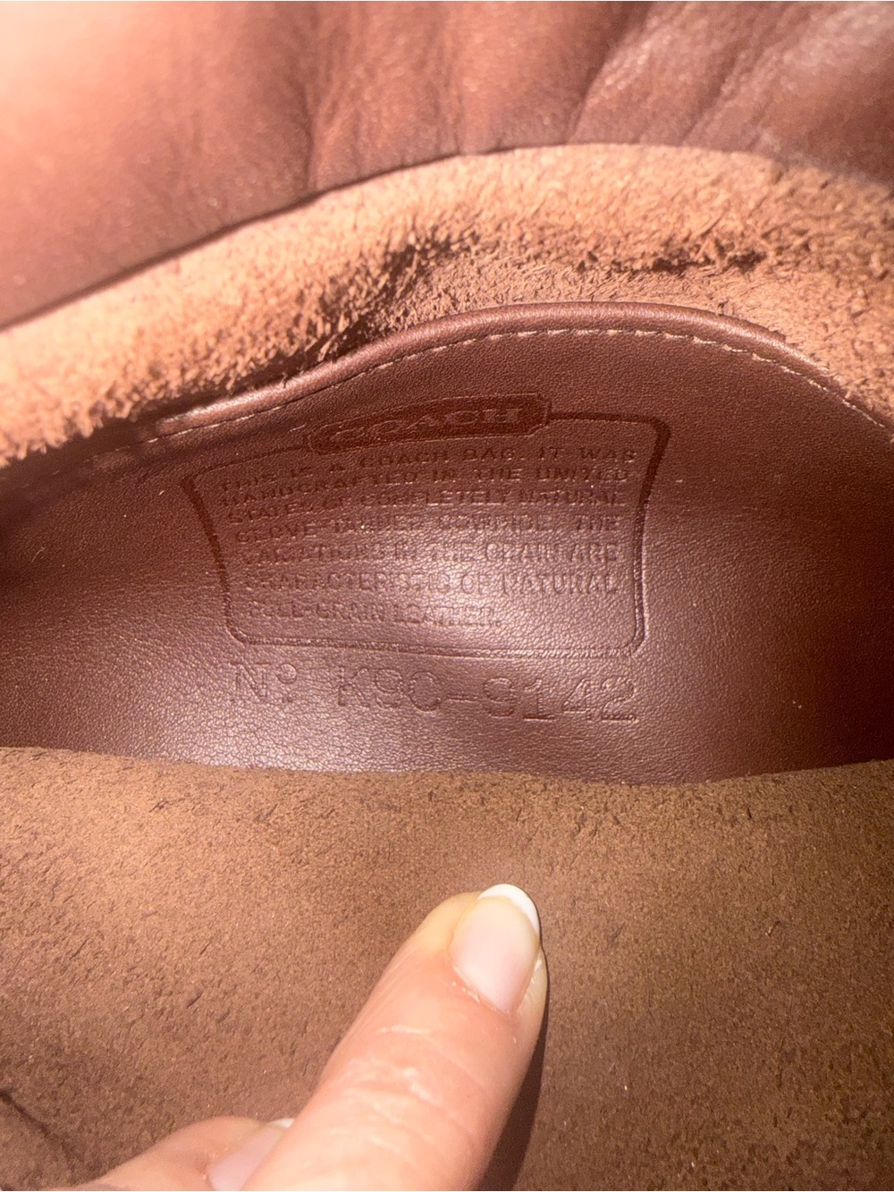 Vintage Coach Brown Leather Messenger Crossbody Bag 90s - Picture 3 of 9